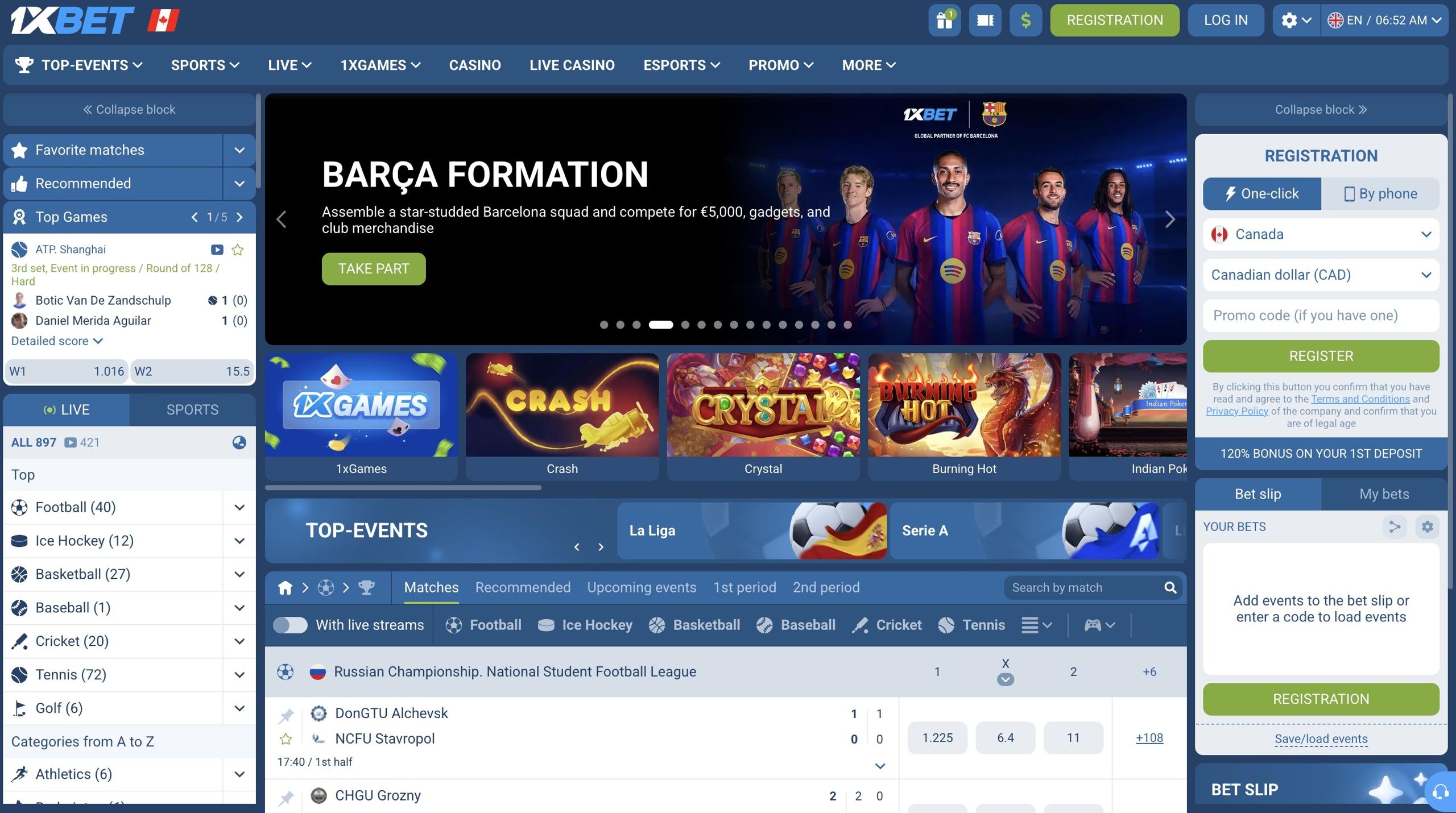 1xbet usdt casino