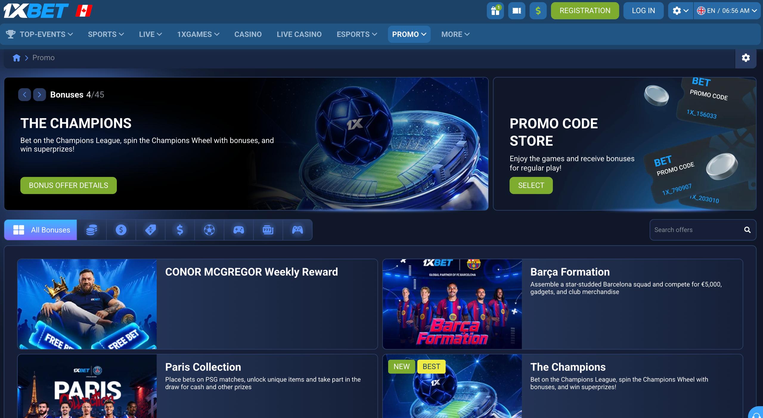 1xbet usdt casino promotions