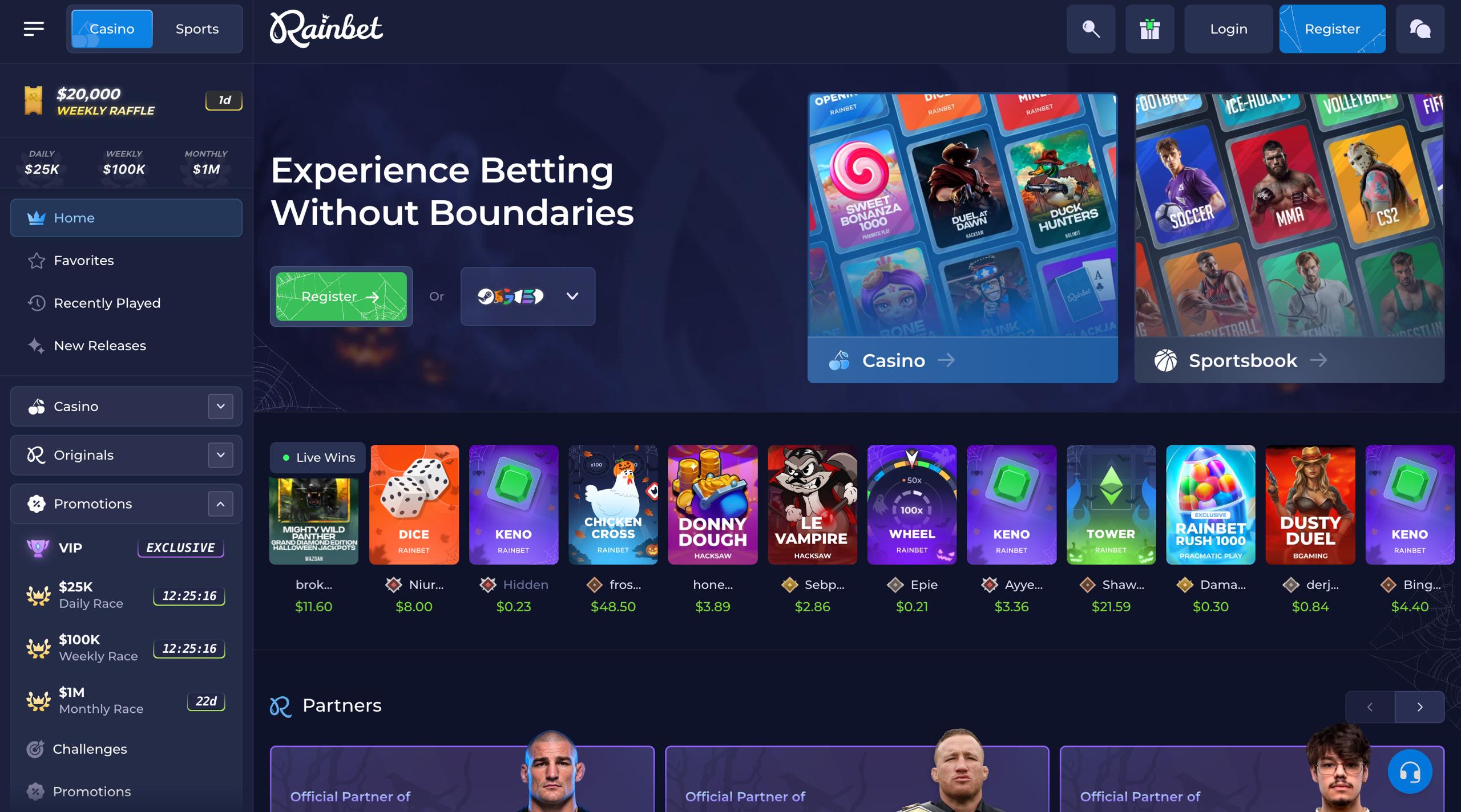 rainbet usdt casino