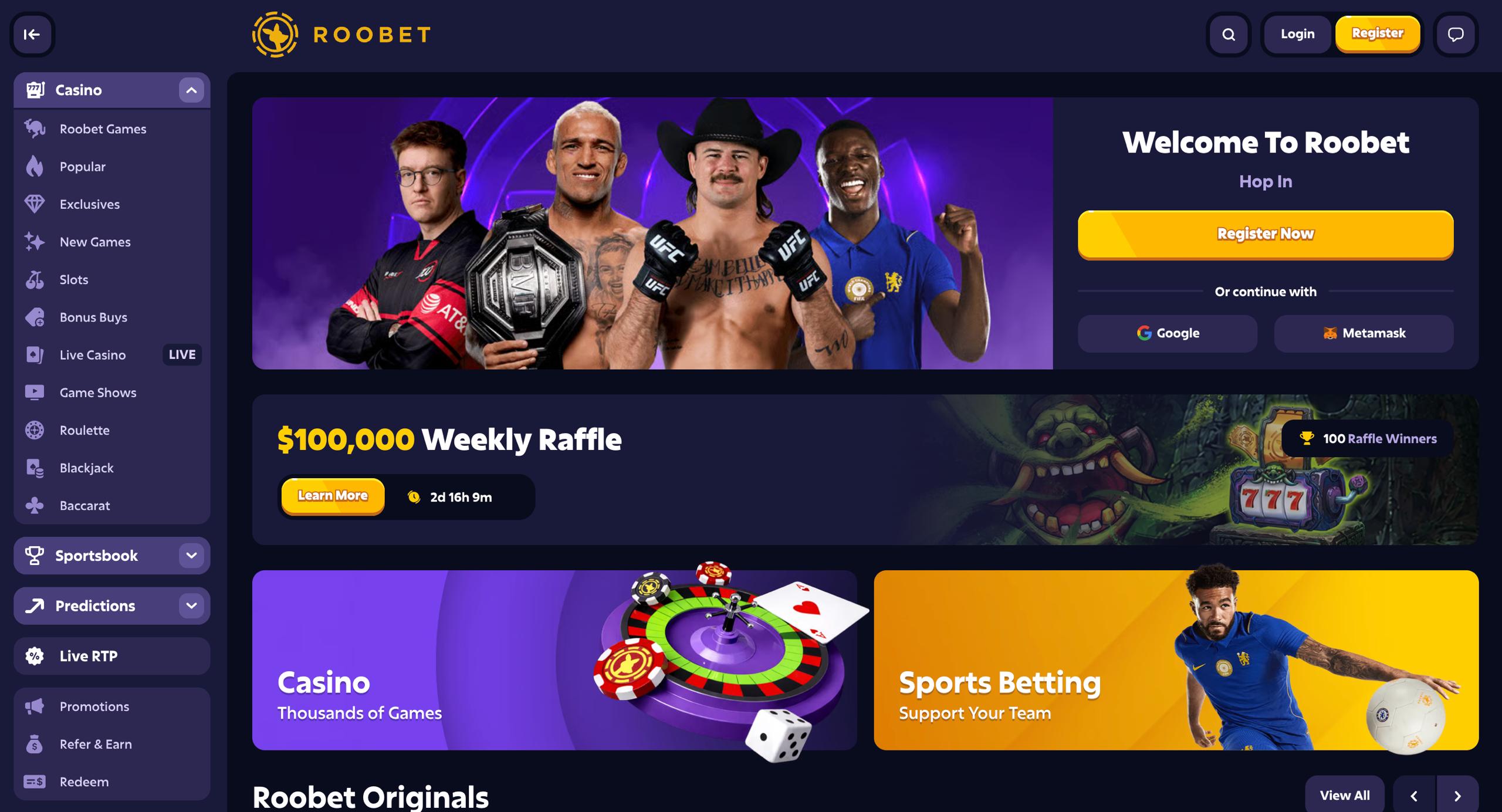 roobet usdt casino canada